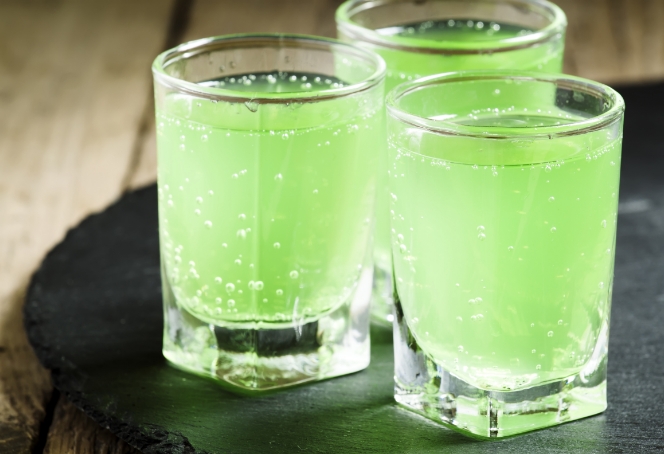 green jello shot