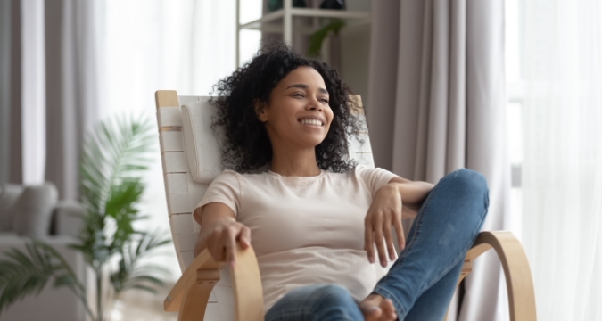 Picture of woman relaxing
