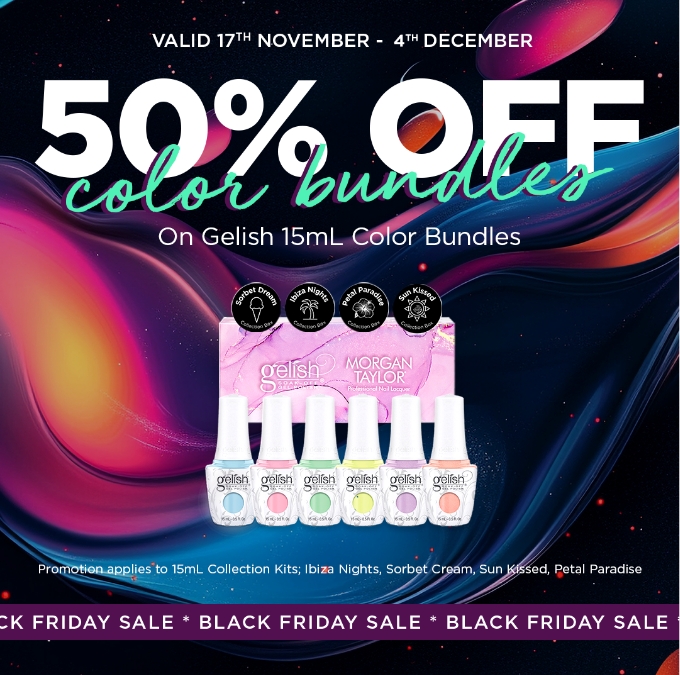 BF 50% Off Gelish Color Bundles