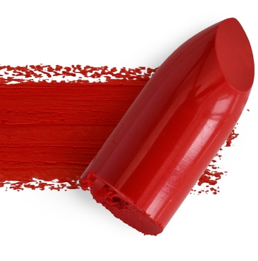 red broken lipstick
