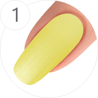 Step 1 - Picture of Yellow Painted Fingernail