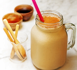 Picture of smoothie with coffee