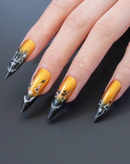 Picture of Halloween-themed nails
