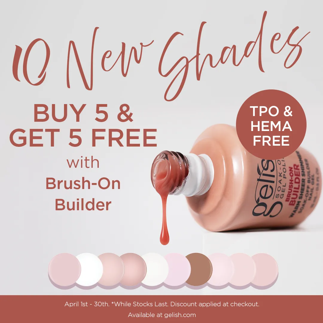 Brush-On Builder Gels - buy 5 get 5 free