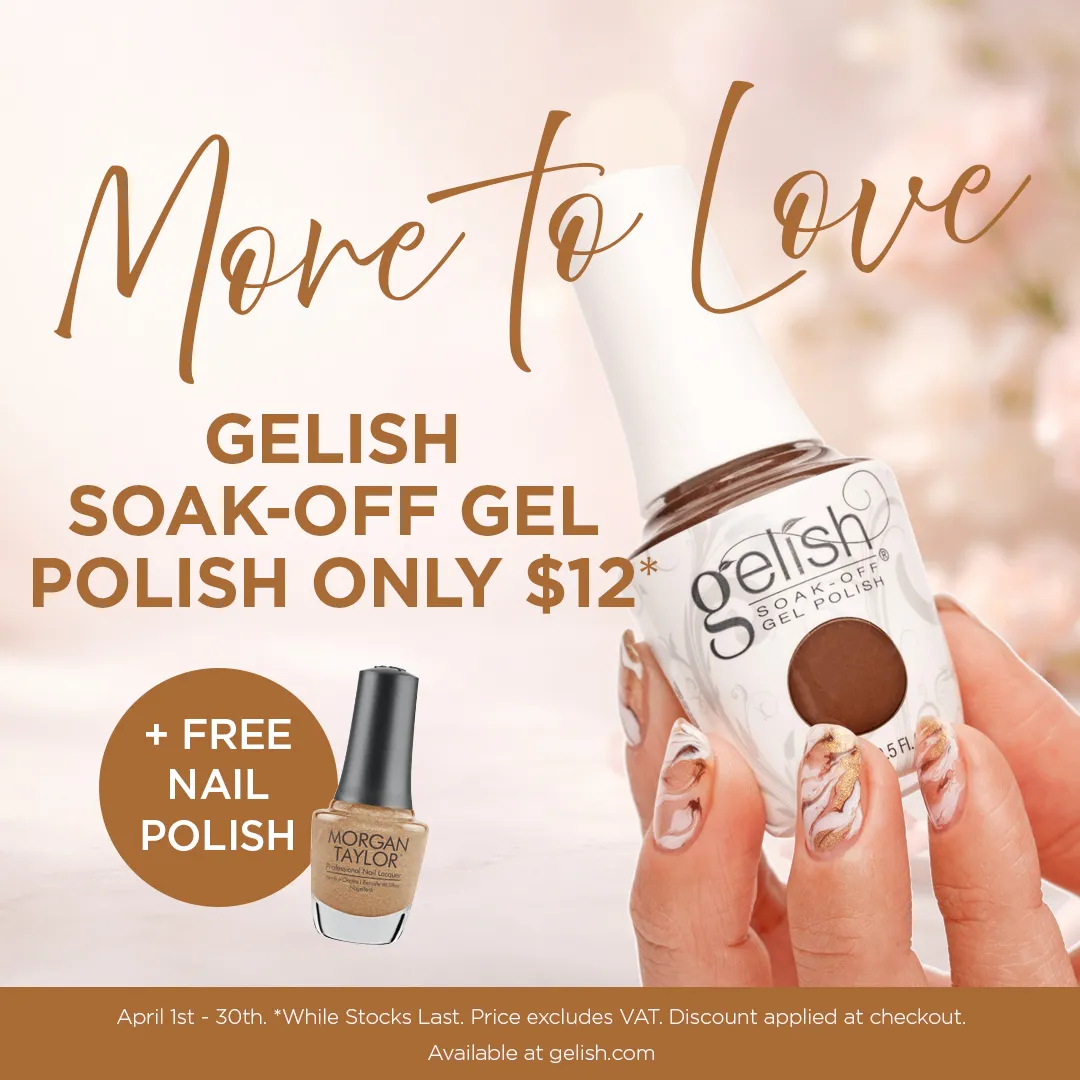Top up your colour Gelish Soak Off Gel Polish only £12