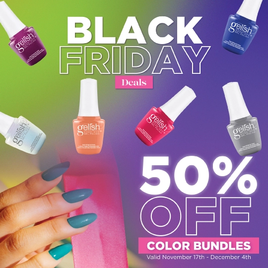 50% off in color bundles Gelish Mini