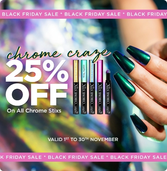 25% off in all Chrome stixs