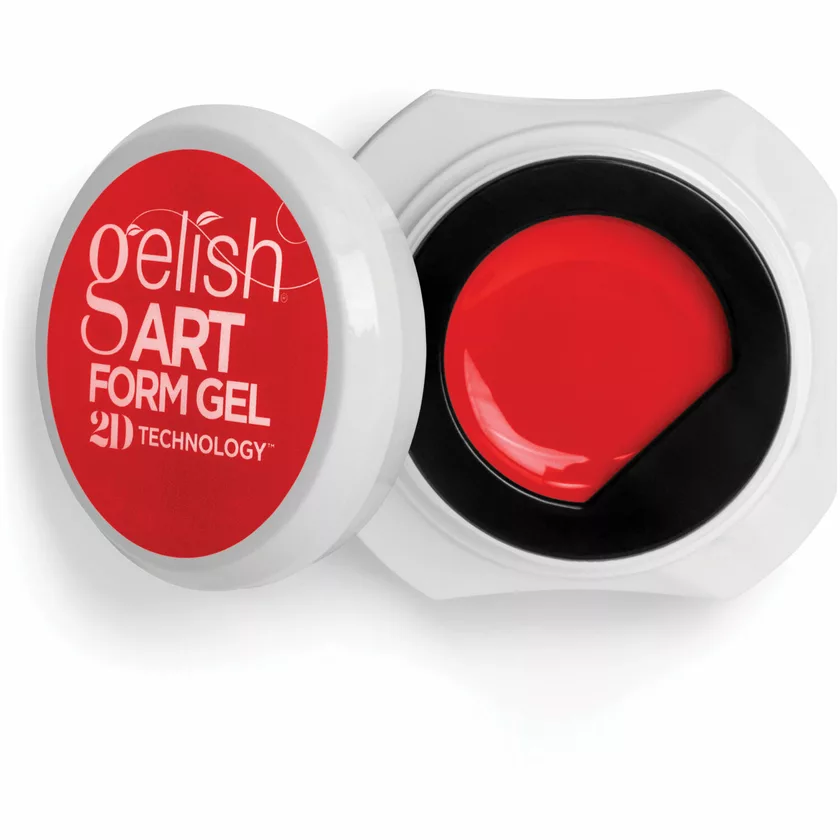 Gelish Neon Red  Art Form CR&Egrave;ME