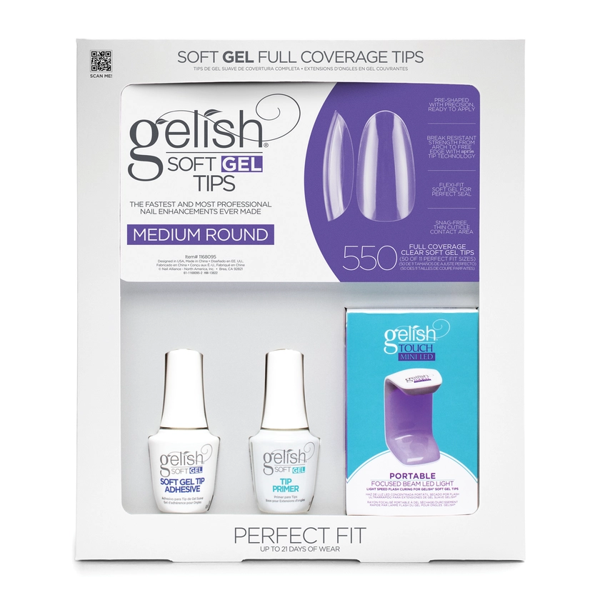 Gelish Soft Gel&trade; Kit Medium Round (550CT) 