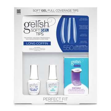 Gelish Soft Gel&trade; Kit Long Coffin (550CT) 