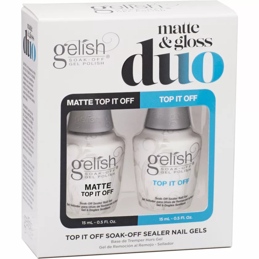 Gelish - Matte & Gloss Duo (15ml/.5 Fl Oz) - #1121519