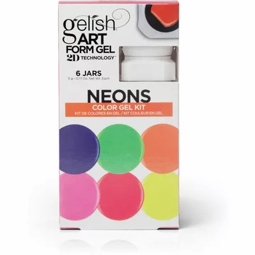 Gelish Art Form Gel Neon Color Gel Kit 