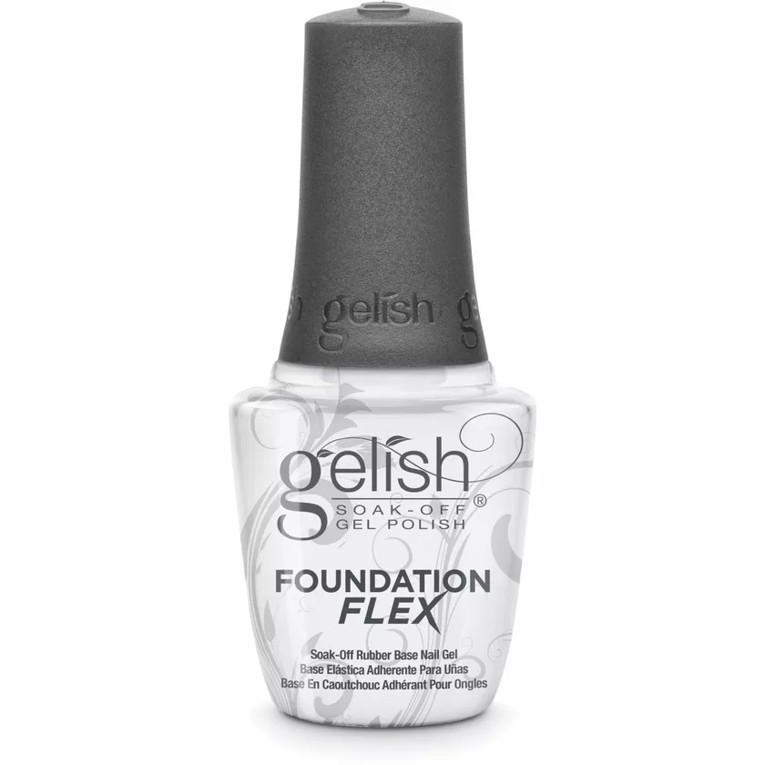 Gelish Foundation Flex Soak-Off Rubber Base Nail Gel - Clear, 0.5 fl oz.