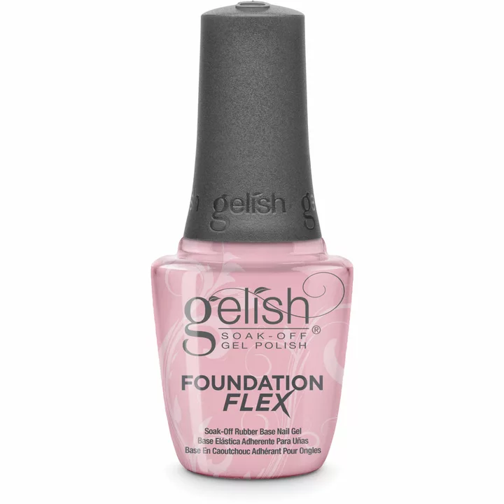 Gelish Foundation Flex Soak-Off Rubber Base Nail Gel - Light Nude, 0.5 fl oz.