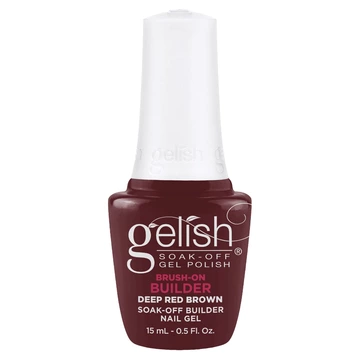 Gelish Brush-On Builder Deep Red Brown, 0.5 fl. oz.