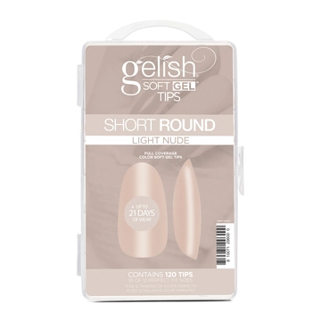 Soft Gel&trade; Tips - Light Nude Short Round 120CT