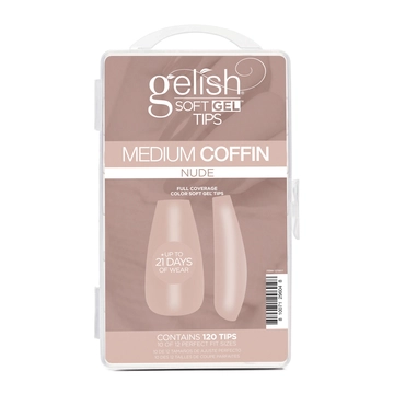 Soft Gel™ Tips - Nude Medium Coffin 120CT