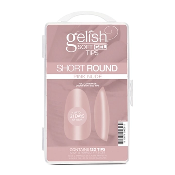 Soft Gel&trade; Tips - Pink Nude Short Round 120CT