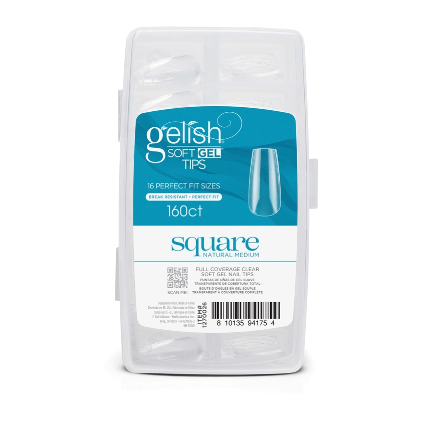 Soft Gel&trade; Tips - Medium Square 160CT