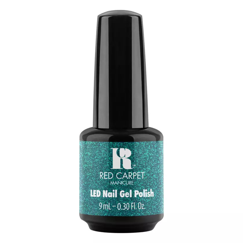 Red Carpet Manicure Shimmering Gown LED Nail Gel Polish, 0.3 fl oz. 