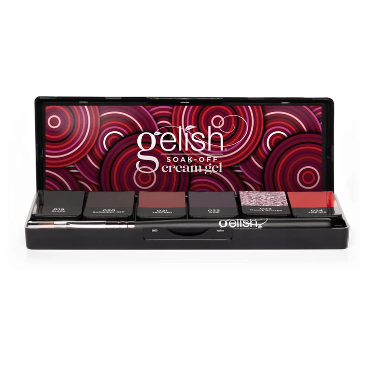 Gelish Cream Gel 6pc Palette - Getting Reddy