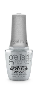 Gelish Velvet No Cleanse Matte Top Coat, 15mL