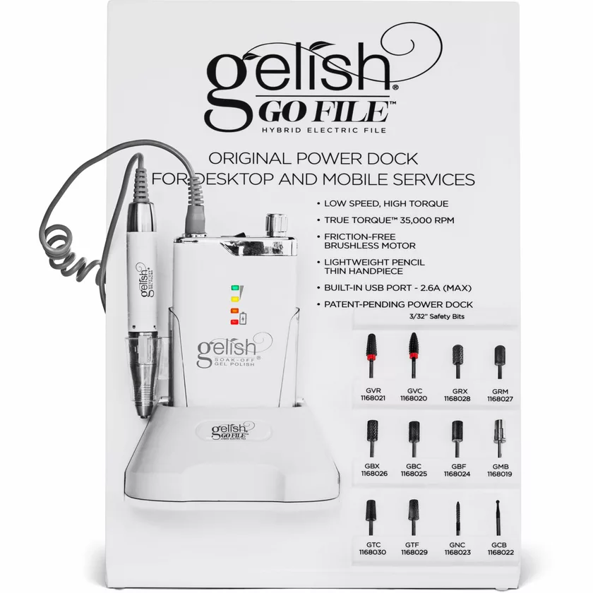 Gelish Go File and Bit Display 