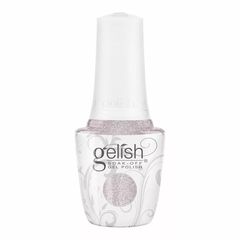 Gelish Soak-Off Gel Polish Don't Snow-Flake On Me, 0.5 fl oz. LIGHT PURPLE METALLIC WITH CHUNKY GLITTER