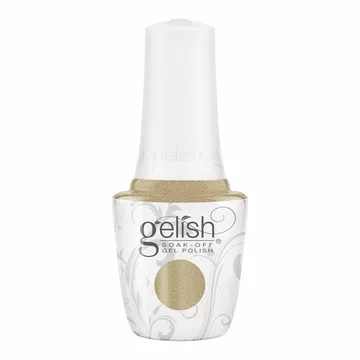 Gelish Soak-Off Gel Polish Gilded In Gold, 0.5 fl oz. GOLD METALLIC