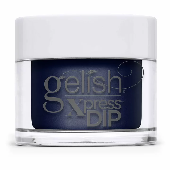 Gelish Laying Low Dip Powder, 0.8 oz. RICH NAVY BLUE CREME