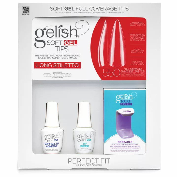 Gelish Soft Gel Kit Long Stiletto (550CT) 