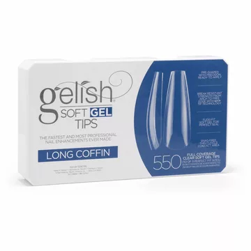 Gelish Soft Gel Long Coffin Tips (550CT)