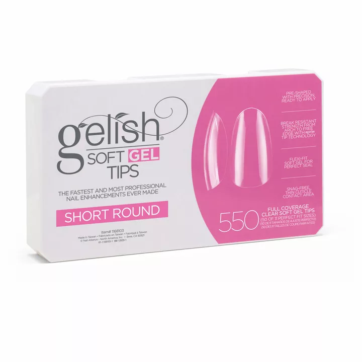 Gelish Soft Gel Short Round Tips (550CT)