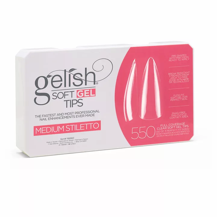 Gelish Soft Gel Medium Stiletto (550CT)