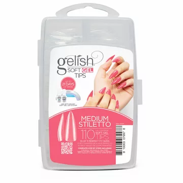 SOFT GEL TIPS - STILETTO MEDIUM 110CT