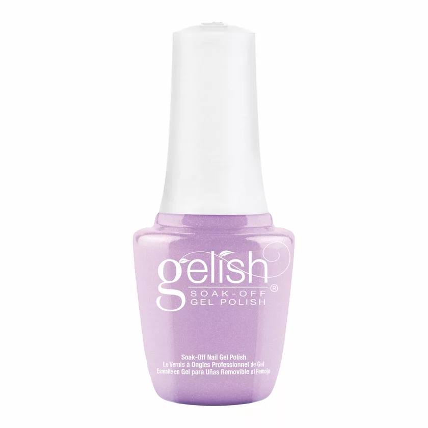 Gelish MINI All The Queen's Bling Soak-Off Gel Polish, 0.3 oz.  LIGHT PURPLE PEARL