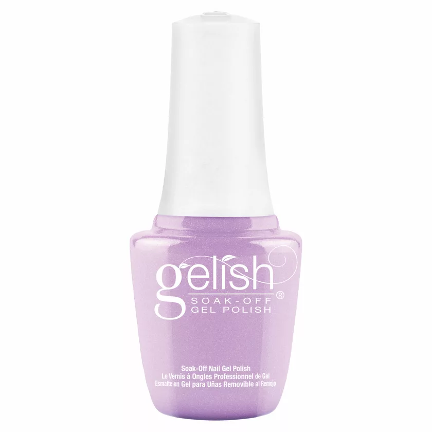 Gelish MINI All The Queen's Bling Soak-Off Gel Polish, 0.3 oz.  LIGHT PURPLE PEARL