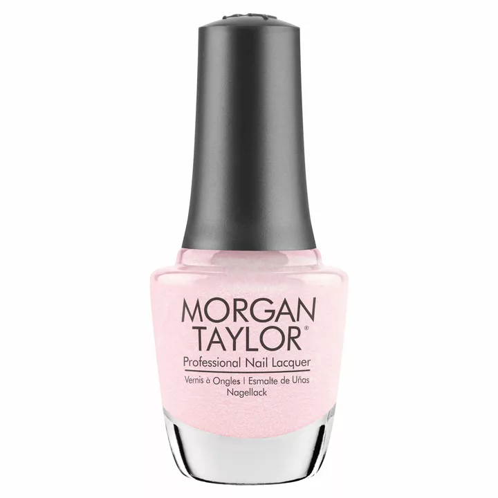 Morgan Taylor Ambience Nail Lacquer, 0.5 oz. SHEER PINK WITH SILVER FROST