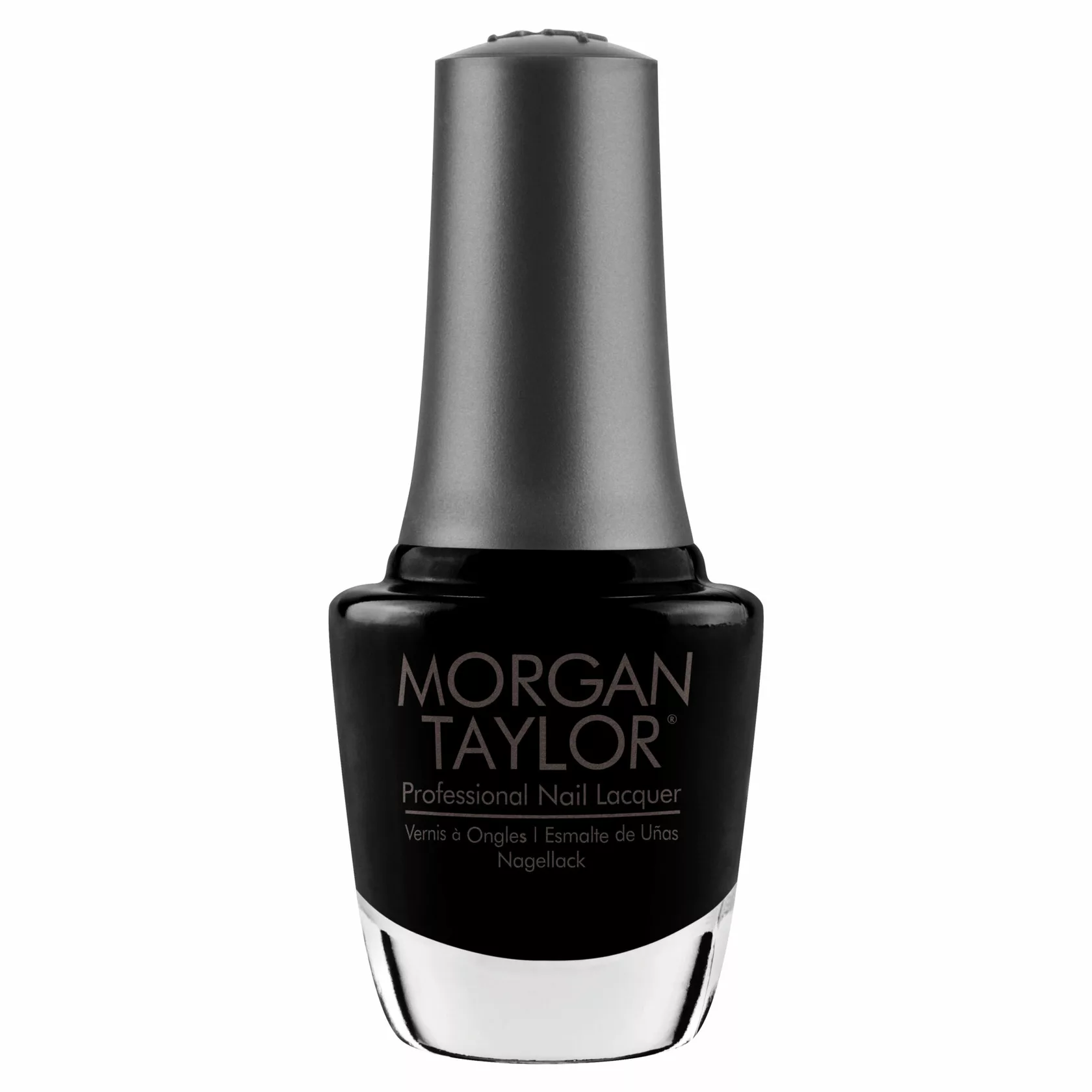 Morgan Taylor Black Shadow Nail Lacquer, 0.5 oz. BLACK CR&Egrave;ME