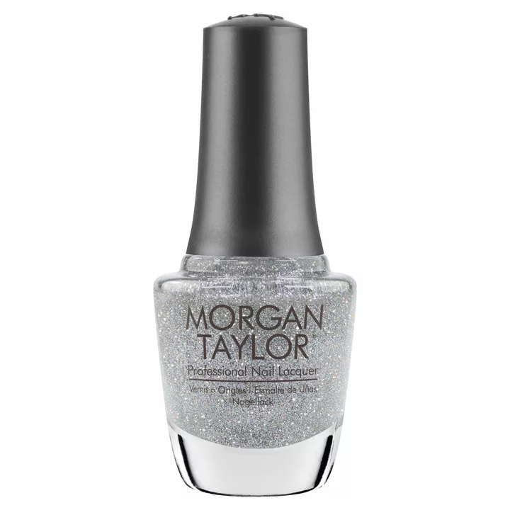 Morgan Taylor Water Field Nail Lacquer, 0.5 oz. SILVER HOLOGRAPHIC GLITTER