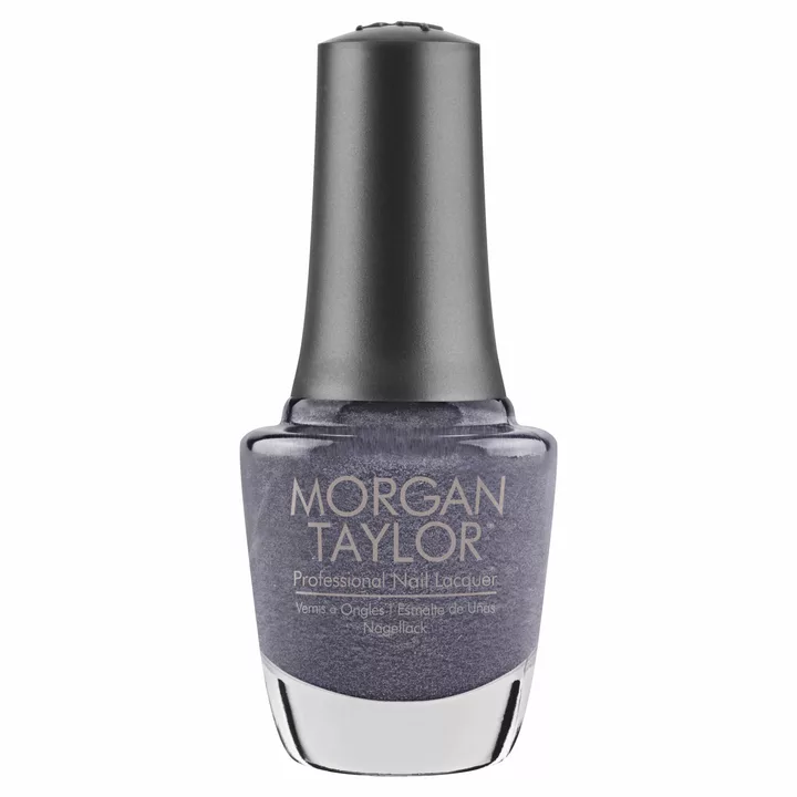 Morgan Taylor Midnight Caller Nail Lacquer, 0.5 oz. DARK GRAY METALLIC