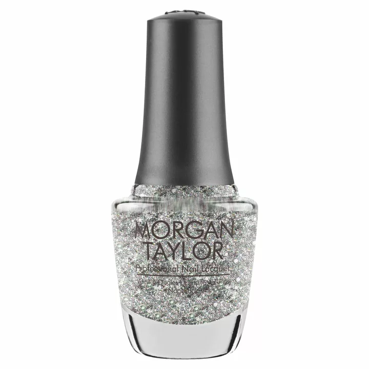 Morgan Taylor Am I Making You Gelish? Nail Lacquer, 0.5 oz. SILVER GLITTER