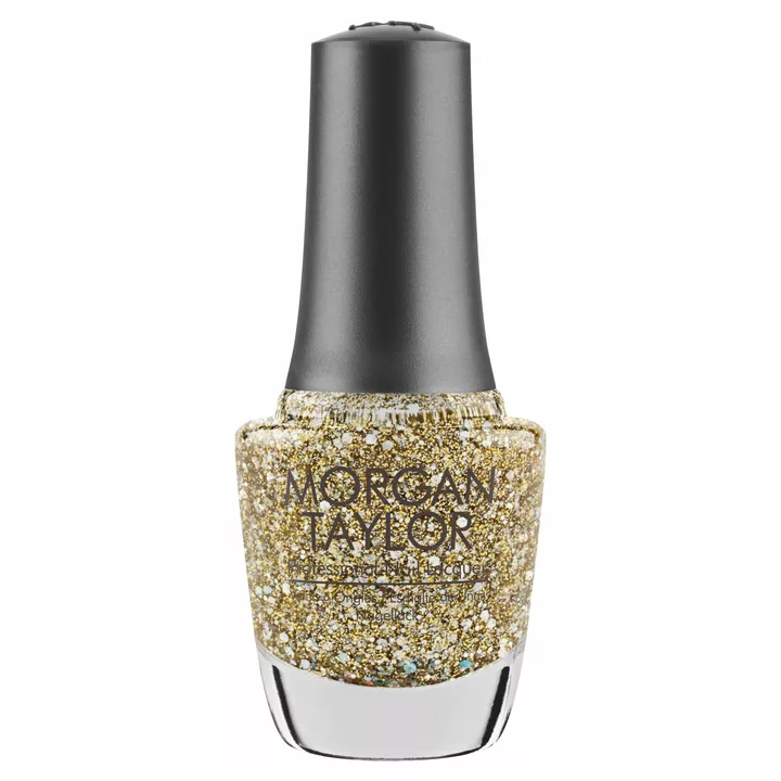 Morgan Taylor All That Glitters Is Gold Nail Lacquer, 0.5 oz. GOLD GLITTER