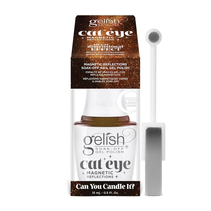 Gelish Cat Eye Magnetic Reflections Can You Candle It? Magnet Gel Polish, 0.5 fl oz.