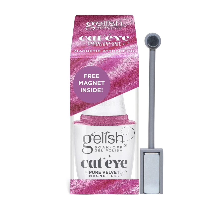 Gelish Cat Eye Pure Velvet Magnetic Attraction Magnet Gel Polish, 0.5 fl oz.