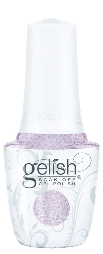 Gelish Soak-Off Gel Polish Don't Snow-Flake On Me, 0.5 fl oz. LIGHT PURPLE METALLIC WITH CHUNKY GLITTER