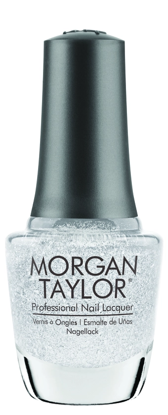 Morgan Taylor Professional Nail Lacquer Liquid Frost, 0.5 fl oz. SILVER METALLIC W/ CHUNKY GLITTER