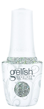 Gelish Soak-Off Gel Polish Sprinkle Of Twinkle, 0.5 fl oz. SILVER GLITTER