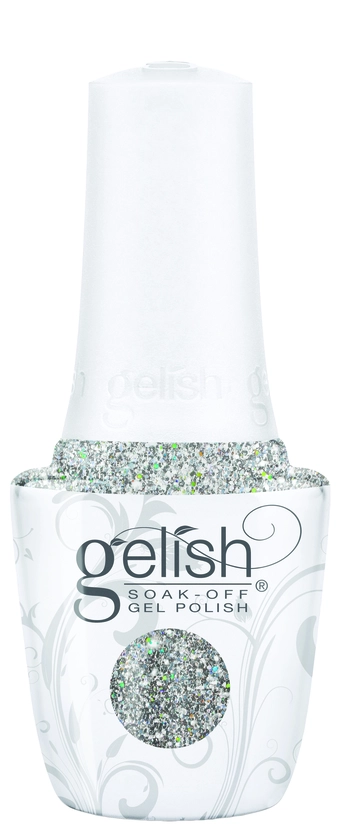 Gelish Soak-Off Gel Polish Sprinkle Of Twinkle, 0.5 fl oz. SILVER GLITTER
