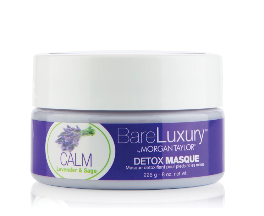 Morgan Taylor BareLuxury Calm Lavender & Sage Masque Jar, 8oz. 